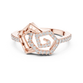 Averielle Heartline Pavé  Diamond Ring