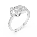 Averielle Heartline Pavé  Diamond Ring
