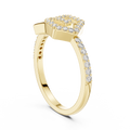 Averielle Heartline Pavé  Diamond Ring