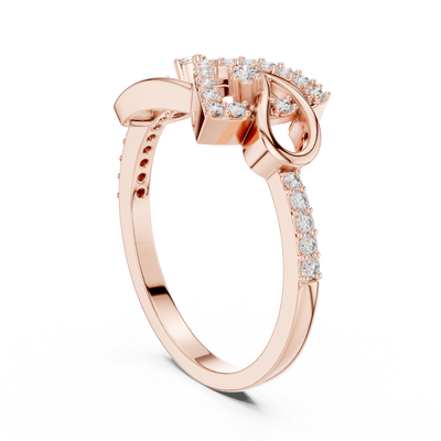 Seravienne Interlocking Pavé Diamond Ring