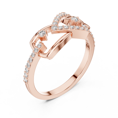Seravienne Interlocking Pavé Diamond Ring
