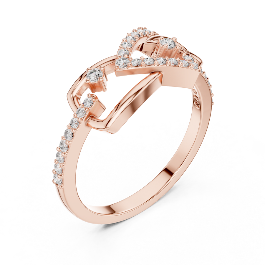 Seravienne Interlocking Pavé Diamond Ring