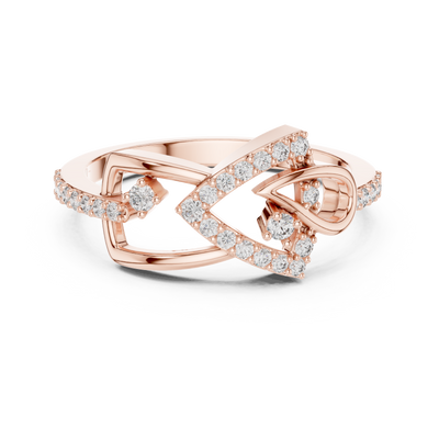 Seravienne Interlocking Pavé Diamond Ring