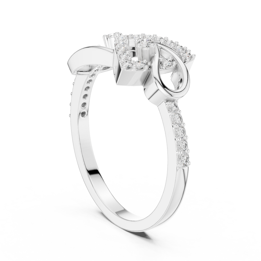 Seravienne Interlocking Pavé Diamond Ring