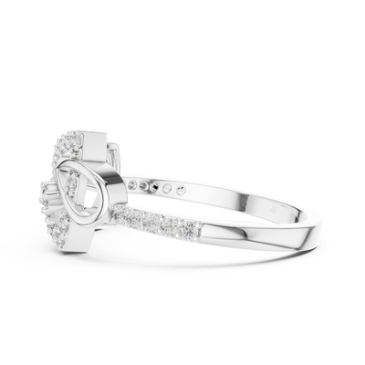 Seravienne Interlocking Pavé Diamond Ring