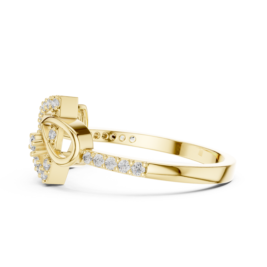 Seravienne Interlocking Pavé Diamond Ring