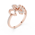 Valerienne Floral Cluster  Diamond Ring