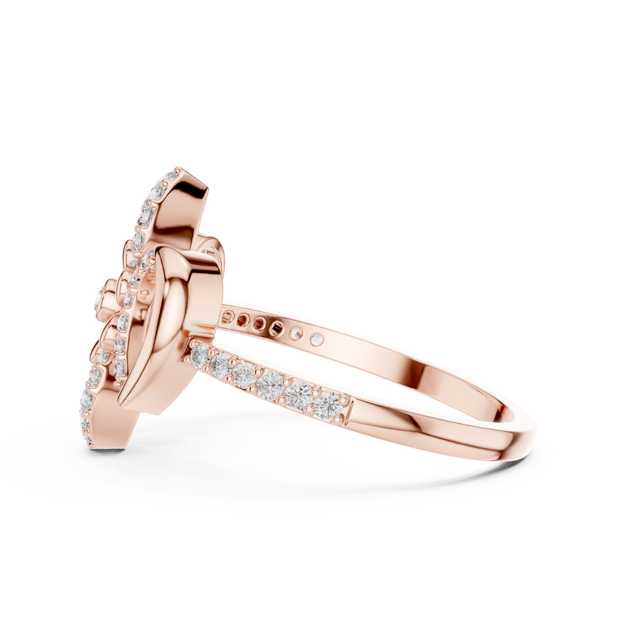 Valerienne Floral Cluster  Diamond Ring