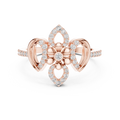Valerienne Floral Cluster  Diamond Ring