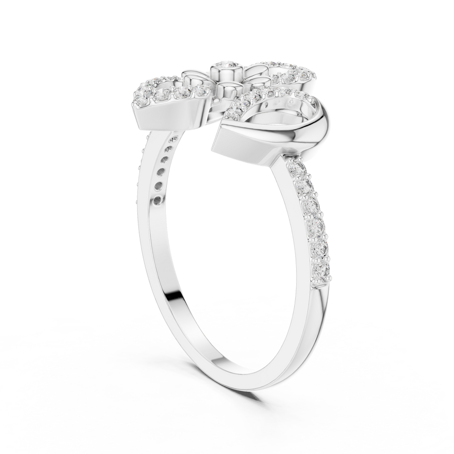 Valerienne Floral Cluster  Diamond Ring