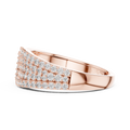 Lysavienne Pavé Cascade Round Diamond Ring