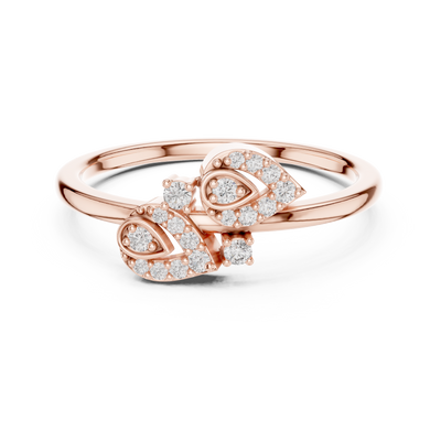 Valerienne Twin Bloom  Diamond Ring