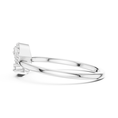 Valerienne Twin Bloom  Diamond Ring