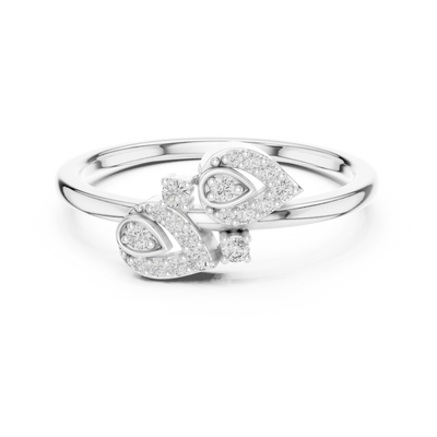 Valerienne Twin Bloom  Diamond Ring