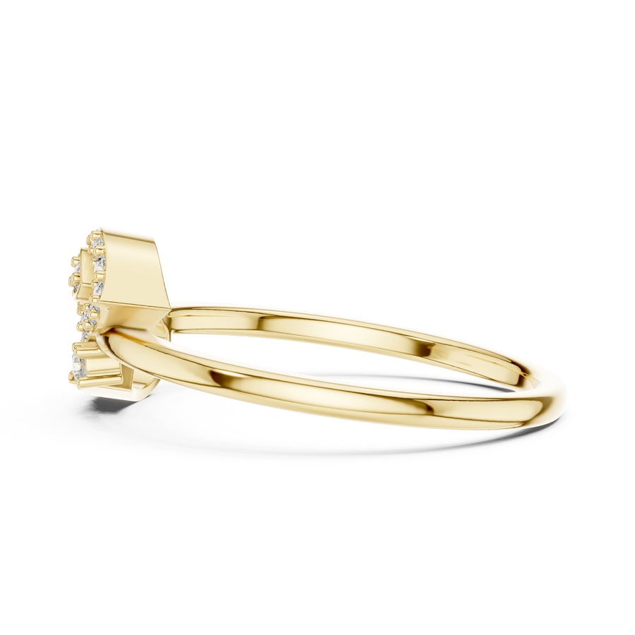 Valerienne Twin Bloom  Diamond Ring