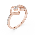 Celestrienne Square Halo  Diamond Ring