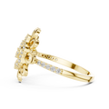 Rosavienne Floral Halo Diamond Ring