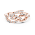 Aurelliane Interwoven Pavé  Diamond Ring