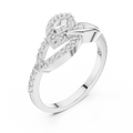Aurelliane Interwoven Pavé  Diamond Ring