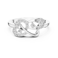 Elowyn Intertwined Round  Diamond Ring