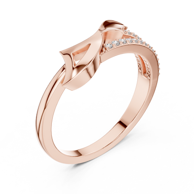 Elowen Flow Round Diamond Ring