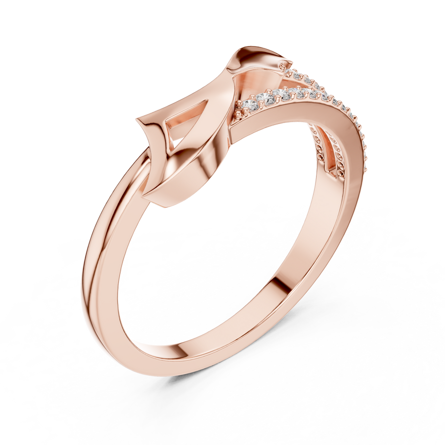 Elowen Flow Round Diamond Ring