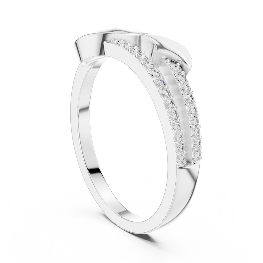 Elowen Flow Round Diamond Ring