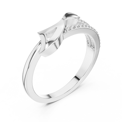 Elowen Flow Round Diamond Ring
