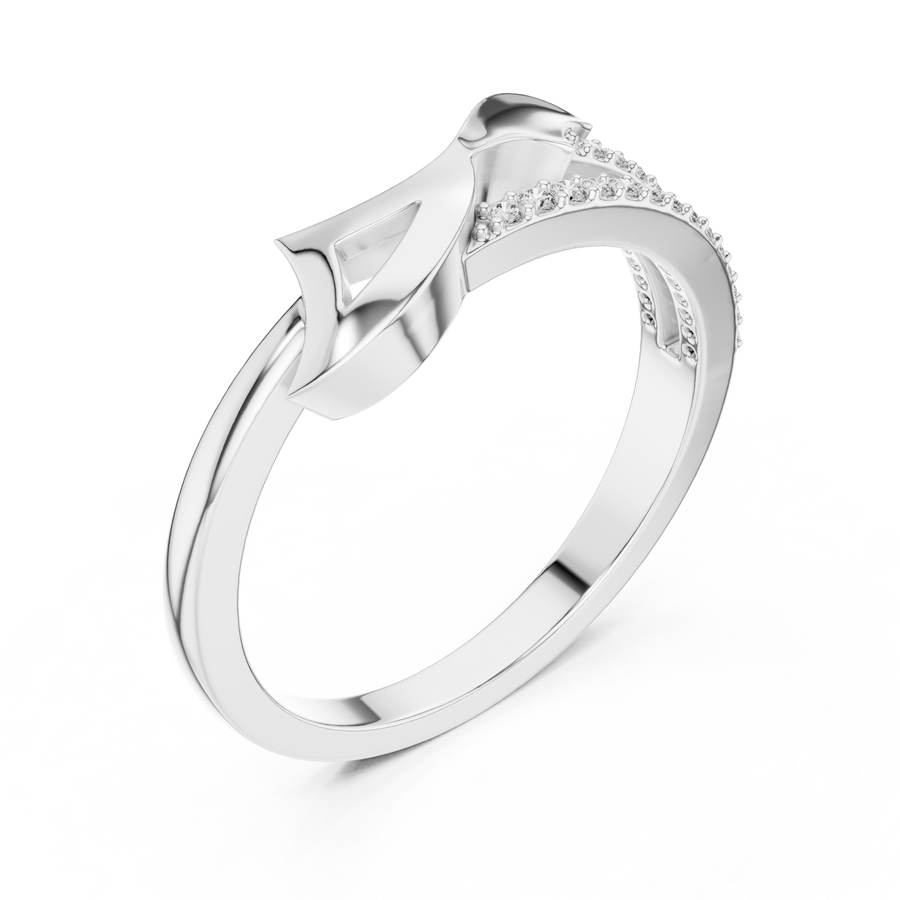 Elowen Flow Round Diamond Ring