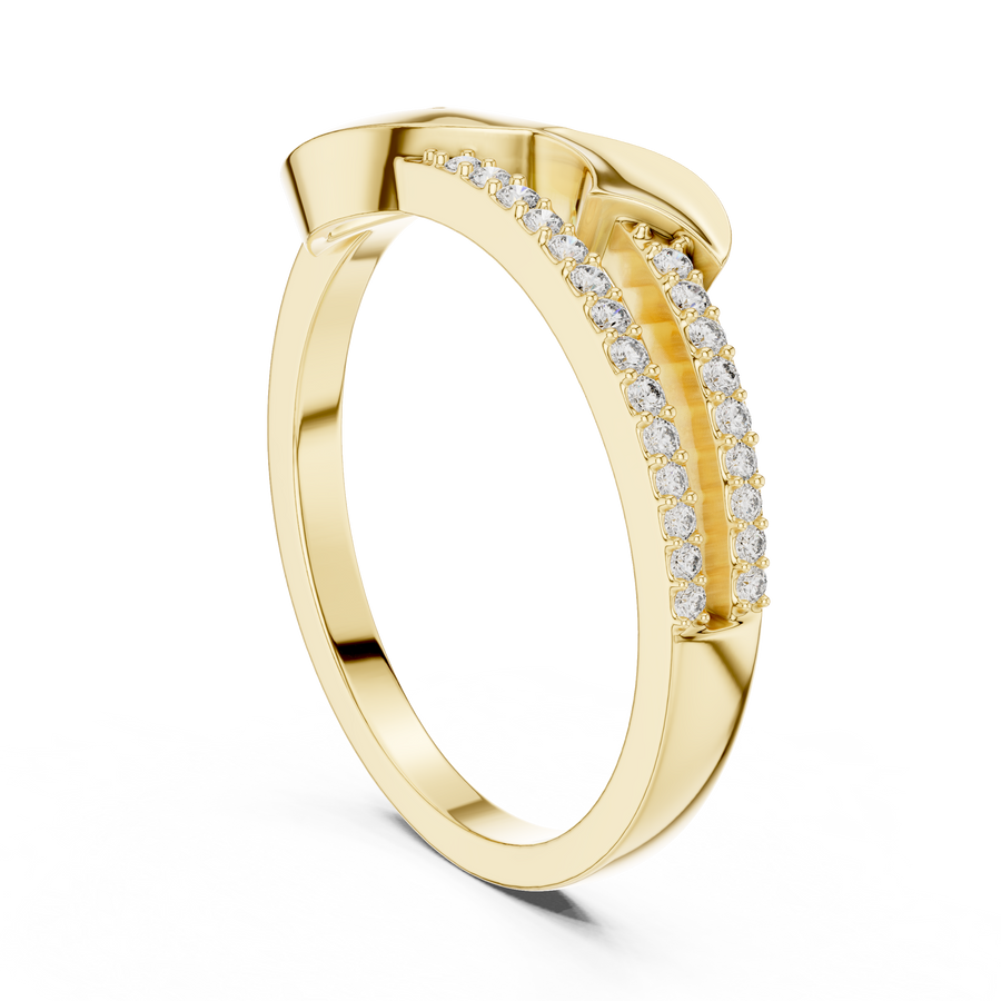Elowen Flow Round Diamond Ring