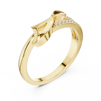 Elowen Flow Round Diamond Ring