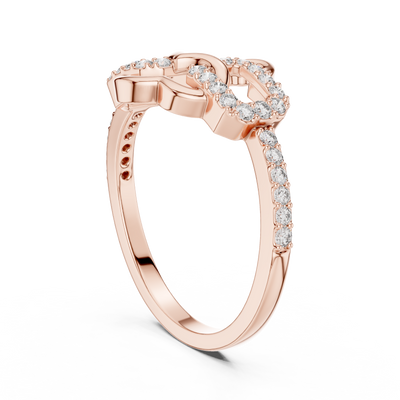 Elowen Interlace Round  Diamond Ring