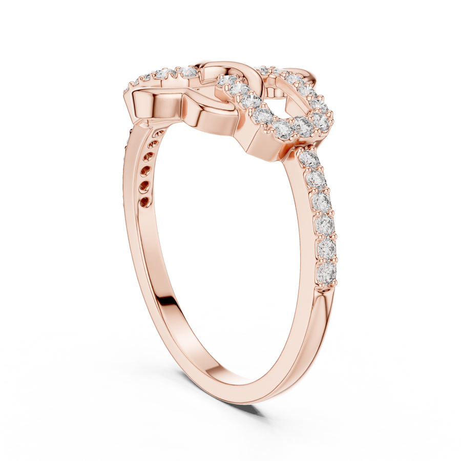 Elowen Interlace Round  Diamond Ring