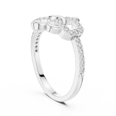 Elowen Interlace Round  Diamond Ring