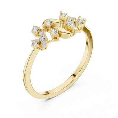 Liora Bloom Round  Diamond Ring