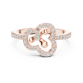 Elara Cloverheart Round  Diamond Ring