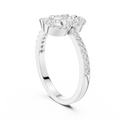 Elara Cloverheart Round  Diamond Ring