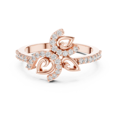 Elowen Vine Round  Diamond Ring