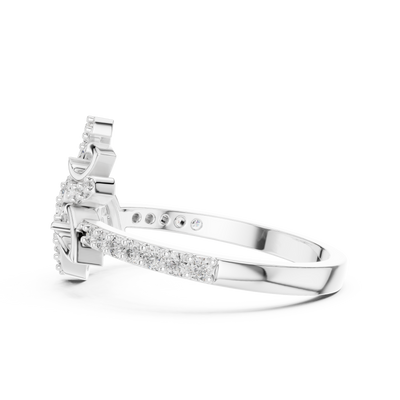 Elowen Vine Round  Diamond Ring