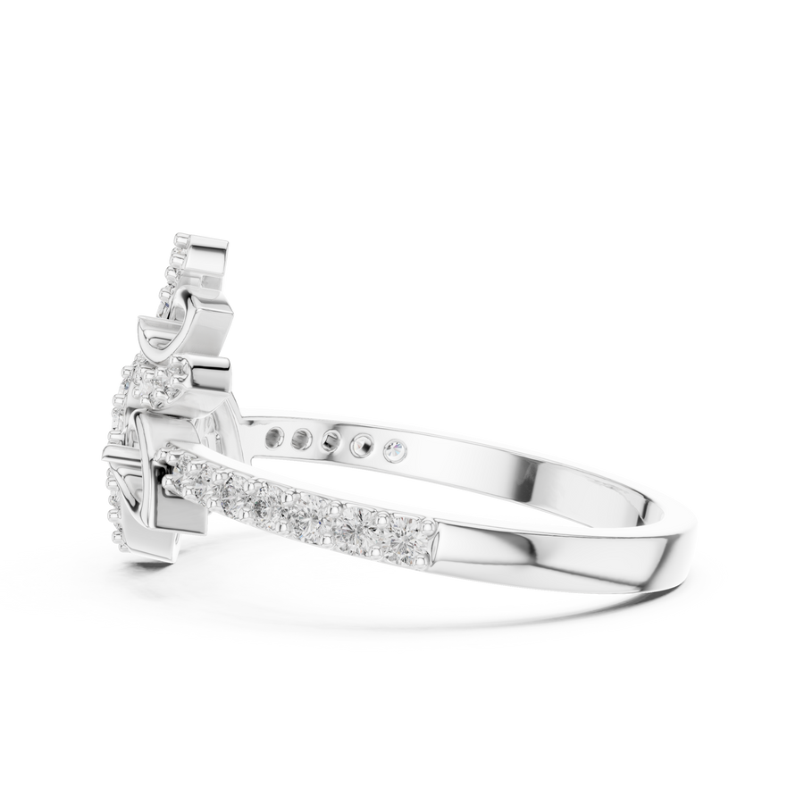 Elowen Vine Round  Diamond Ring