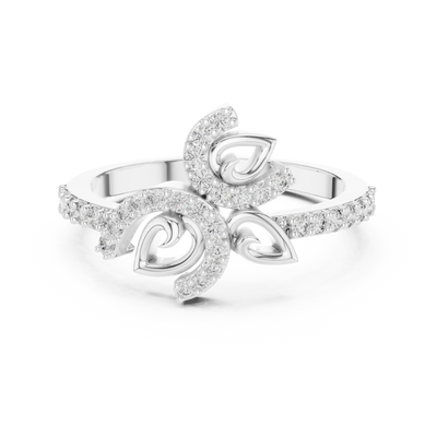 Elowen Vine Round  Diamond Ring
