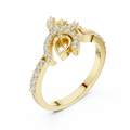Elowen Vine Round  Diamond Ring
