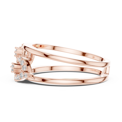 Aurelia Twin-Loop Round  Diamond Ring