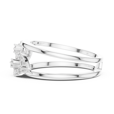 Aurelia Twin-Loop Round  Diamond Ring