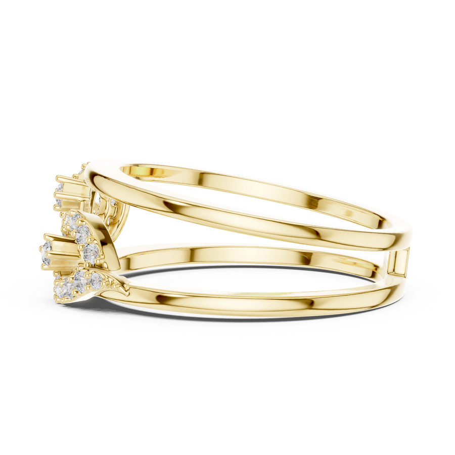 Aurelia Twin-Loop Round  Diamond Ring