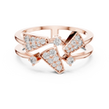 Elowen Tri-Panel Round Diamond Ring