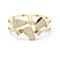 Elowen Tri-Panel Round Diamond Ring
