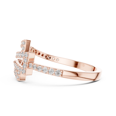 Celestine Cascade Diamond Ring