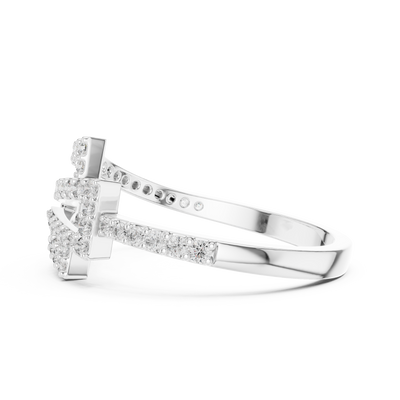 Celestine Cascade Diamond Ring