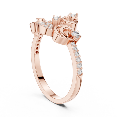 Elarielle Sculpted Diamond Ring